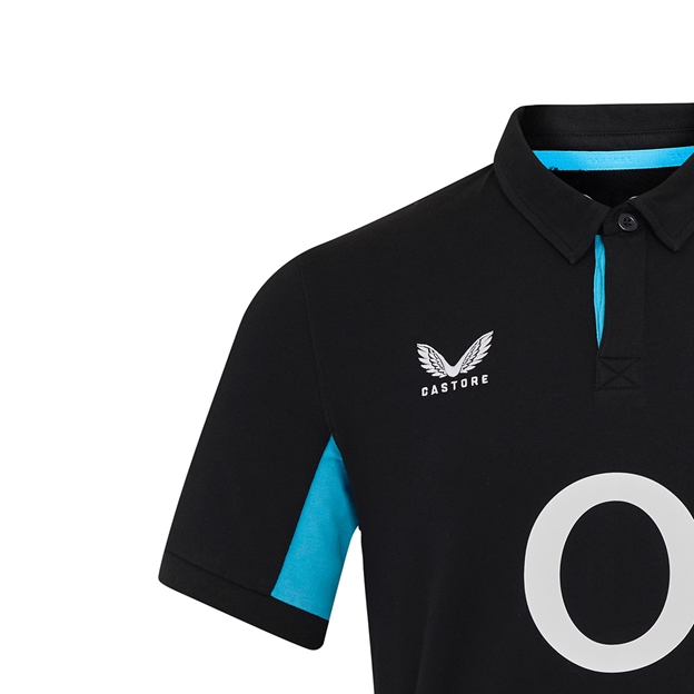 England Mens Away Classic Short Sleeve Rugby Shirt 25/26 Black - Castore