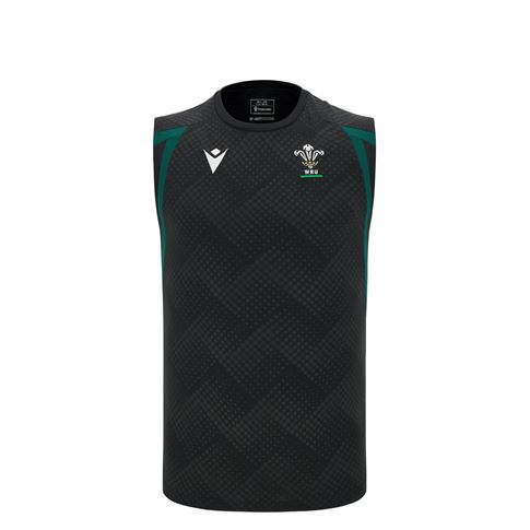 Wales Kids Training Vest 26/27 Black - Front View