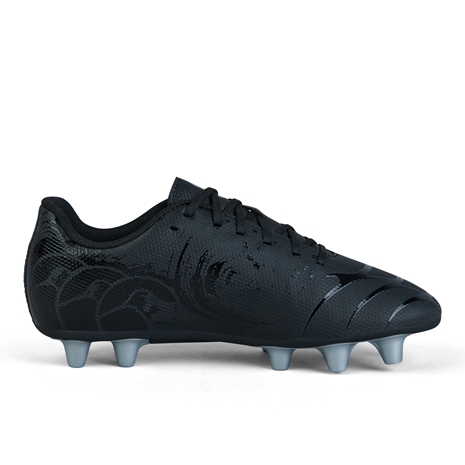 Canterbury Junior Phoenix Genesis Team Firm Ground Rugby Boots - Black