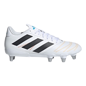 adidas Adults Kakari Elite Soft Ground Rugby Boots White - Outstep View