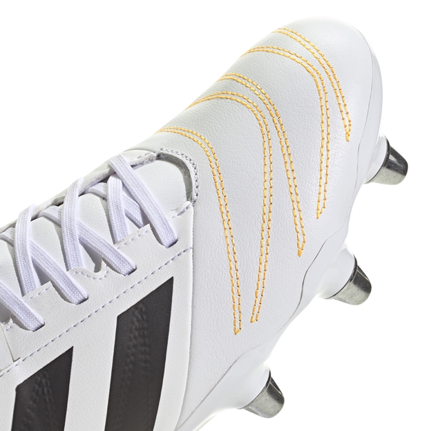 adidas Adults Kakari Elite Soft Ground Rugby Boots White - Toe Close-up