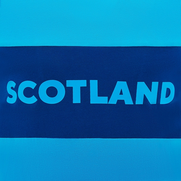 Scotland Mens Cotton T-Shirt - Sky Blue - 2025 - Close up