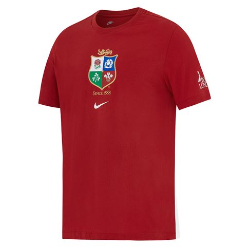 British & Irish Lions Mens Travel T-Shirt - Pepper Red - Front