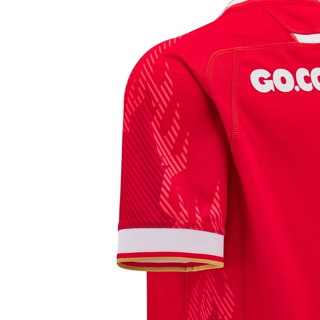 Wales Womens Home Rugby Shirt - Short Sleeve 2025 - Sleeve