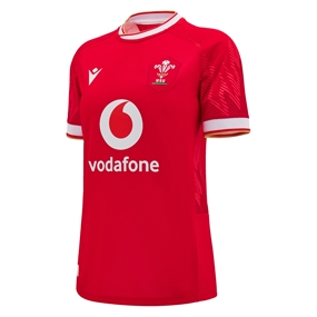 Wales Womens Home Rugby Shirt - Short Sleeve 2025 - Front