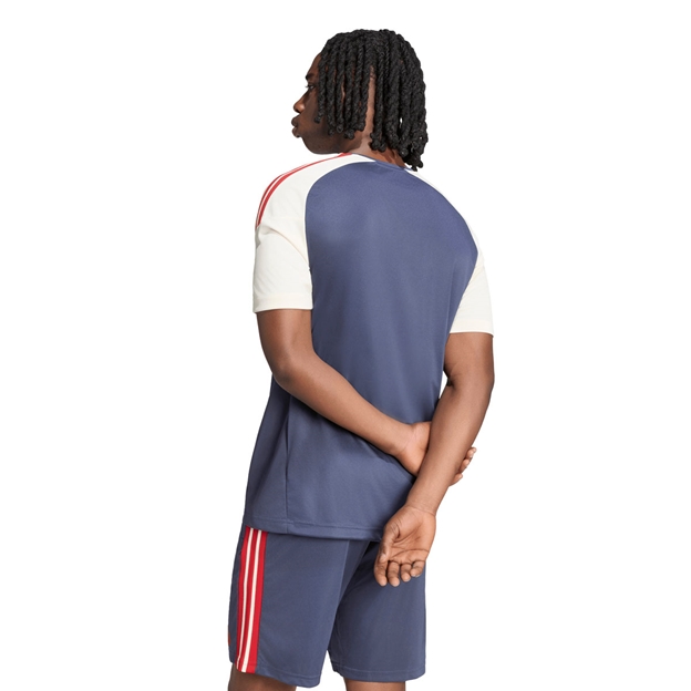 France Mens Performance T-Shirt 26/27 Shadow Navy - Model Back View
