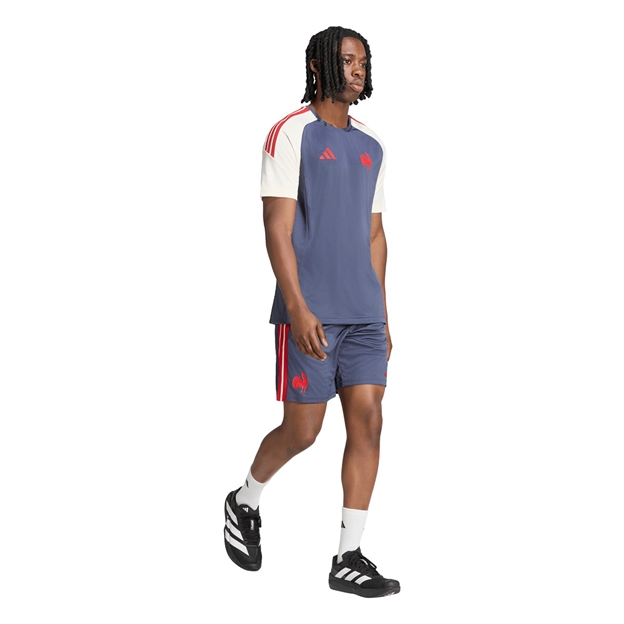 France Mens Performance T-Shirt 26/27 Shadow Navy - Model Walking View