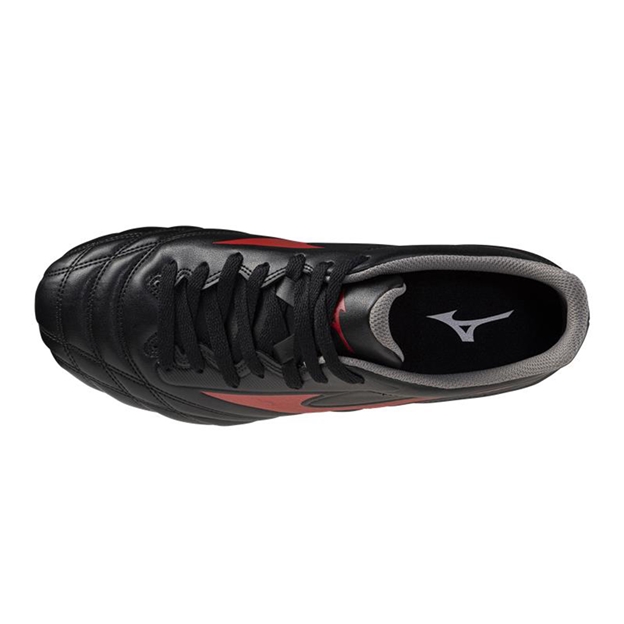 Mizuno Adults Waitangi II CL Rugby Boots Black Red - Top