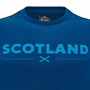 Scotland Mens Cotton T-Shirt - Navy Blue - 2025 - Close Up 