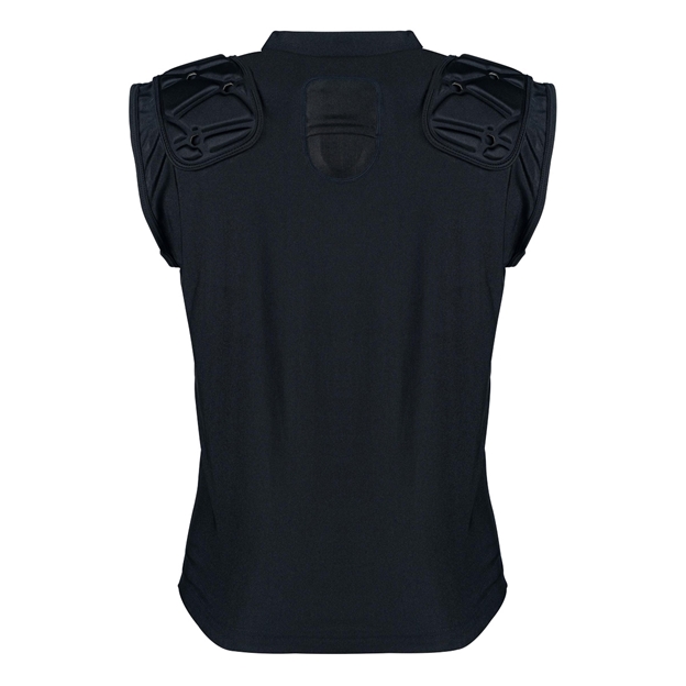 Gilbert Vapour Vest Body Armour Shoulder Pad Black - Back View