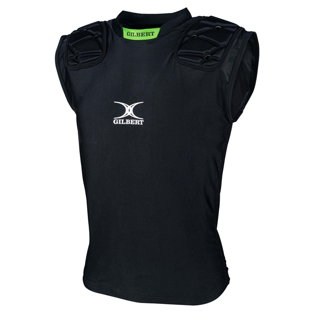Gilbert Vapour Vest Body Armour Shoulder Pad Black - Side View