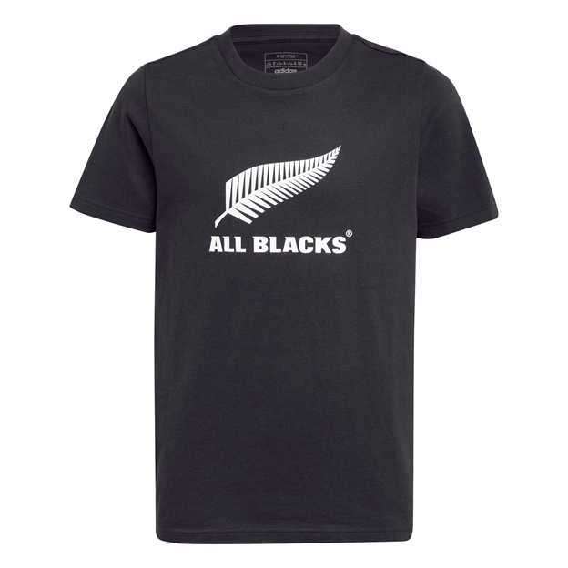 All Blacks Kids Logo Tee 25/26 Black - Front