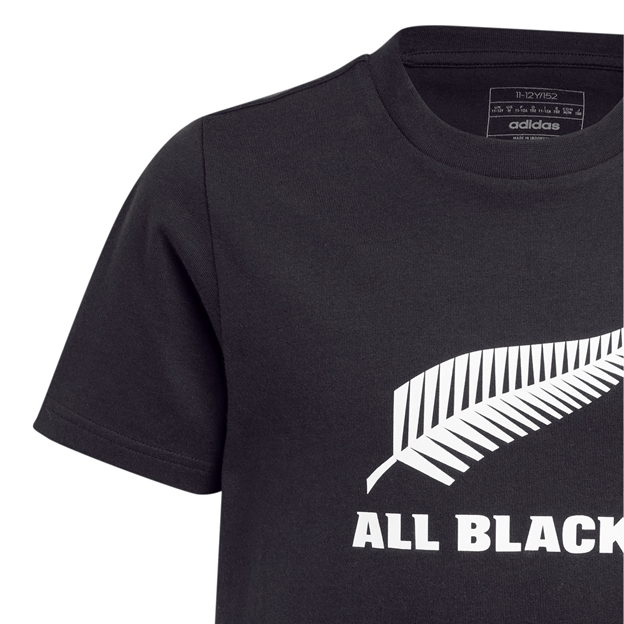 All Blacks Kids Logo Tee 25/26 Black - Fern
