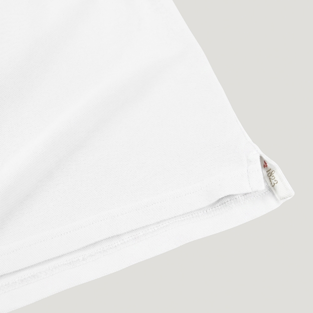 England 1871 Heritage Pure Cotton Polo - White