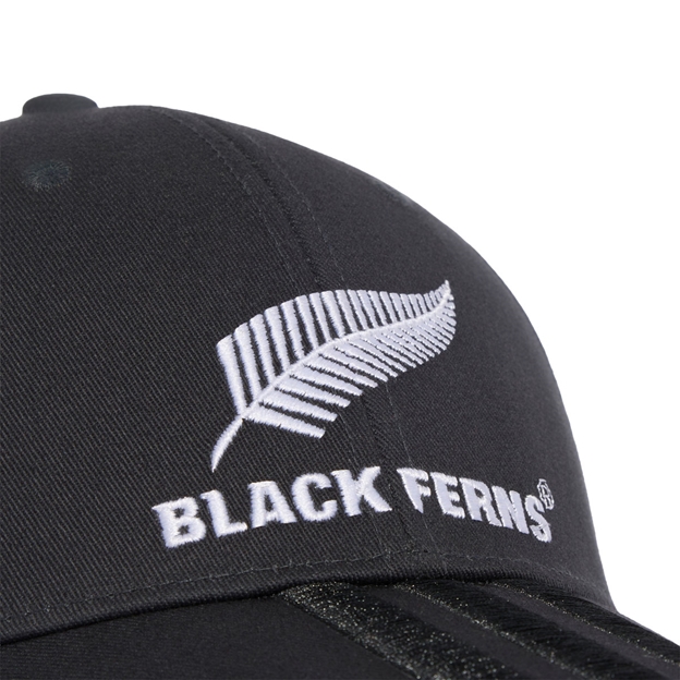 Black Ferns Adults 'Greatest Rivalry' Baseball Cap 26/27 Carbon - Embroidery Close-up