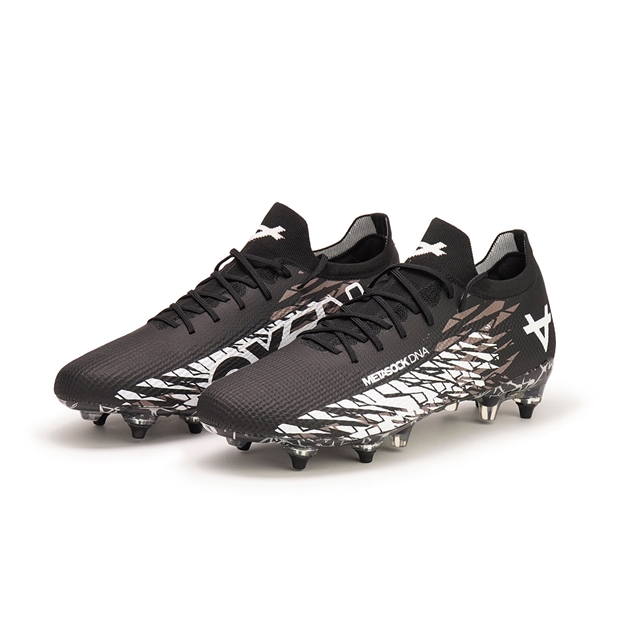 Oxen Kids Metasock Mix Stud Rugby Boots Black - Pair