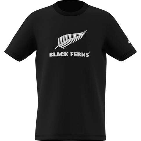 Black Ferns Kids Logo T-Shirt Black 25/26 - Front Black Ferns Kids Logo T-Shirt Black 25/26 - Front