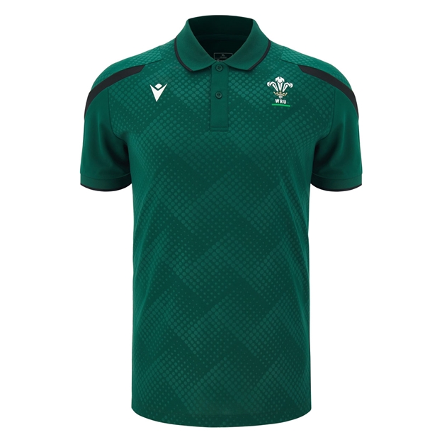 Wales Mens Travel Polo 26/27 Green - Front View