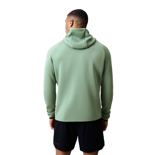 Canterbury Mens Everest Full Zip Hoodie Green Bay - Model Back View