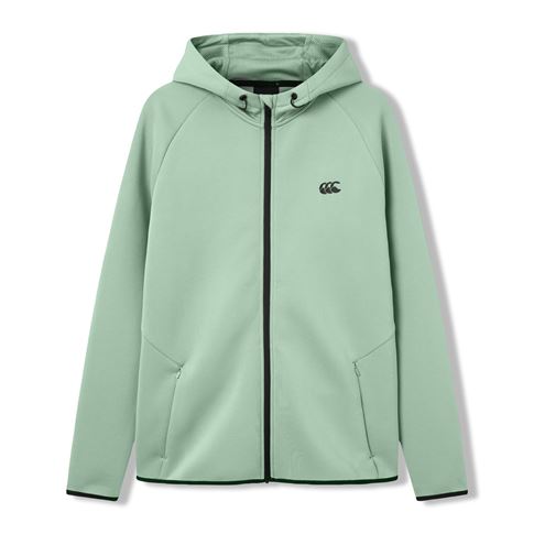 Canterbury Mens Everest Full Zip Hoodie Green Bay - Front View