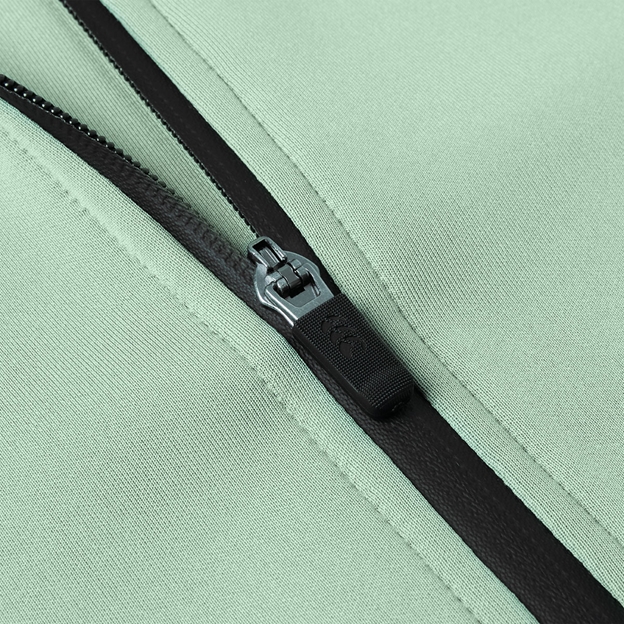 Canterbury Mens Everest Full Zip Hoodie Green Bay - Zip Close-up