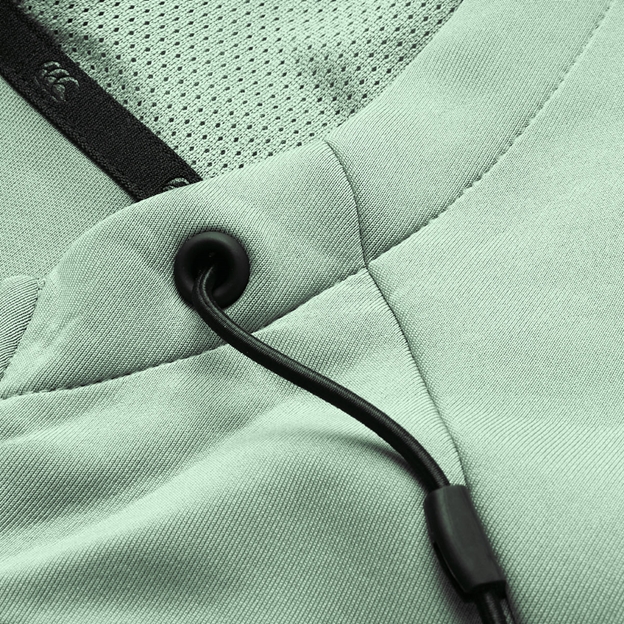 Canterbury Mens Everest Full Zip Hoodie Green Bay - Drawstring Detail