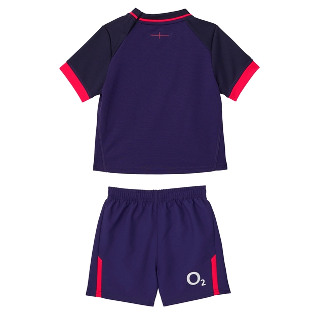 England Babies Away Rugby Kit 26/27 Maritime Blue - Back View