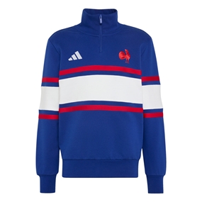 France Mens Travel Quarter Zip Top 26/27 Mystery Ink - Front View