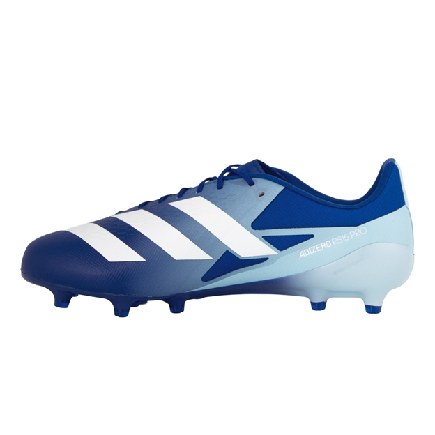 Adidas Adults Adizero RS15 Pro Firm Ground Rugby Boots Team Royal Blue - Instep View