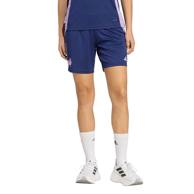 France Womens Gym Short 25/26 Blue - Model Front