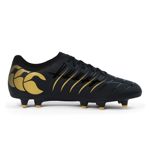 Canterbury Adults Phoenix 2.0 Team Firm Ground Rugby Boots Black - Instep