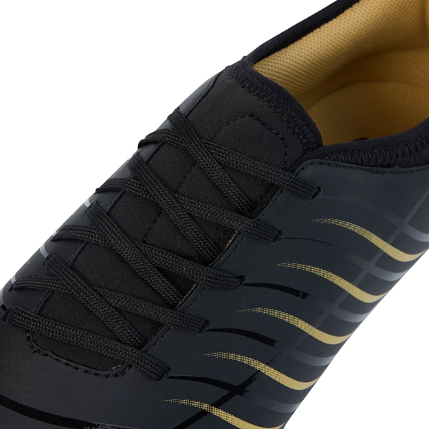 Canterbury Adults Phoenix 2.0 Team Firm Ground Rugby Boots Black - Lacing