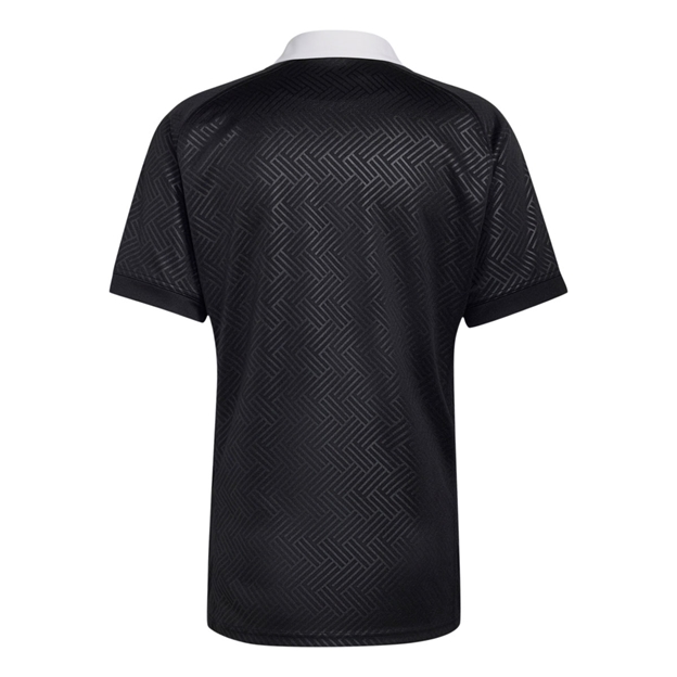 Black Ferns Mens Home Rugby Shirt 26/27 All Black - Back View