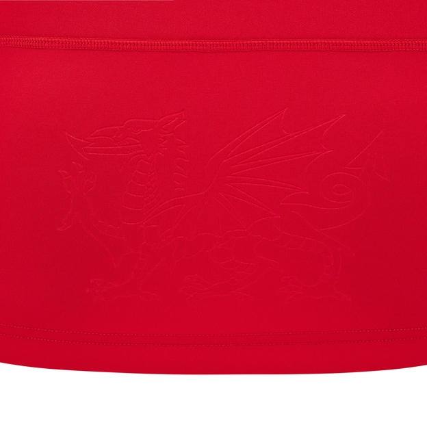 Wales Kids Home Rugby Shirt 26/27 Red - Dragon Close-up
