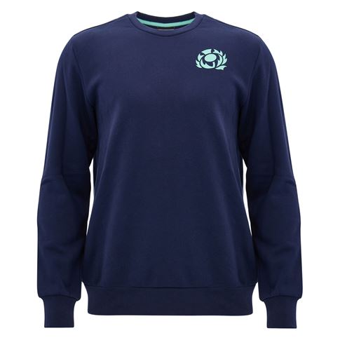 Scotland Mens Leisure Sweatshirt 26/27 Navy and Green - Front View