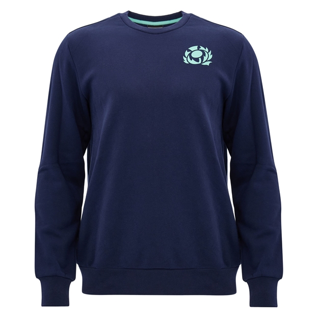 Scotland Mens Leisure Sweatshirt 26/27 Navy and Green - Front View