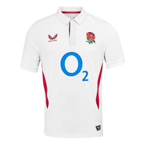 England Mens Home Classic Short Sleeve Rugby Shirt 25-26 - Front