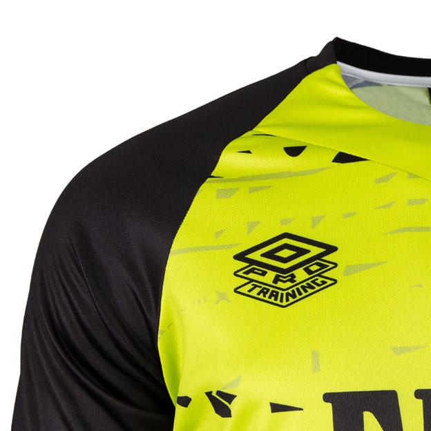 Fiji Mens Training T-Shirt 26/27 Lime - Pro Training Close-up