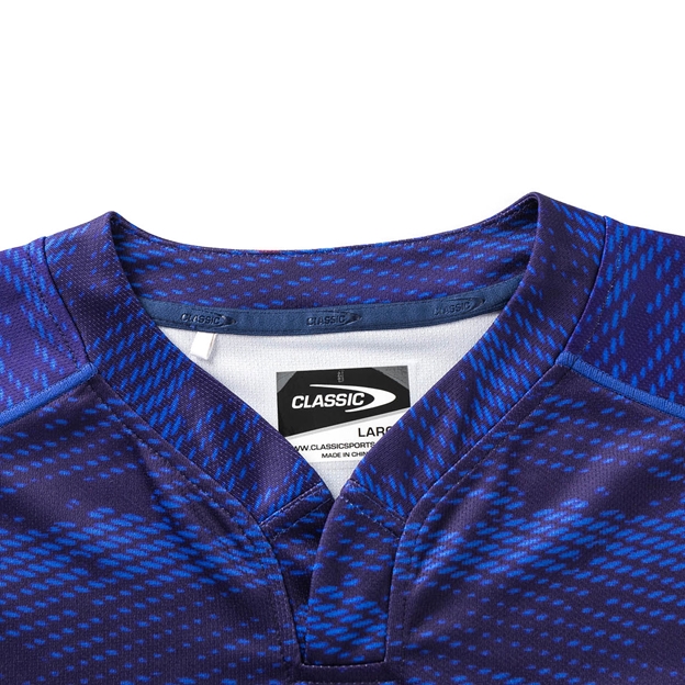 Blues Kids Home Rugby Shirt Short Sleeve 2025 - Collar