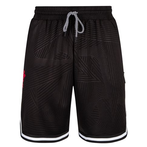 Wales Mens Athleisure Basketball Shorts 25/26 Black - Front Wales Mens Athleisure Basketball Shorts 25/26 Black - Front