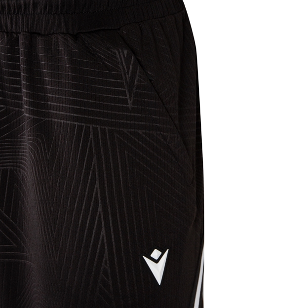 Wales Mens Athleisure Basketball Shorts 25/26 Black - Macron