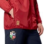 British and Irish Lions Mens Lightweight Rain Jacket Red - Model Pocket 