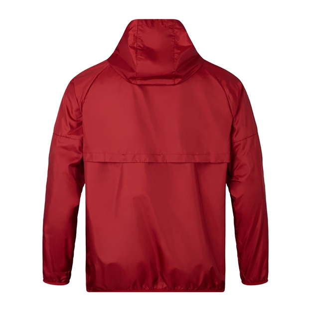 British and Irish Lions Mens Lightweight Rain Jacket - Red - Back