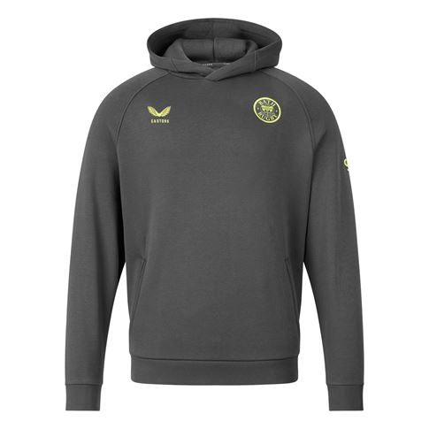 Bath Mens Off Pitch Hoodie 26/27 Gunmetal - Front View