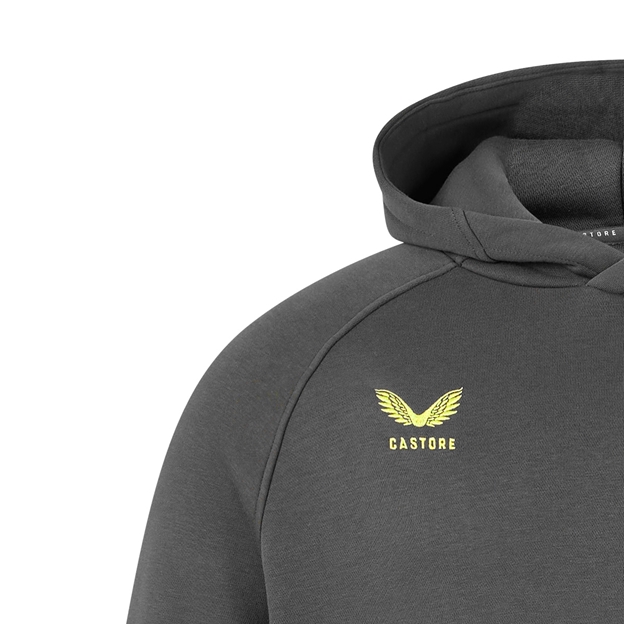 Bath Mens Off Pitch Hoodie 26/27 Gunmetal - Castore Logo