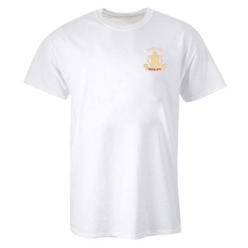 England Mens Calcutta 1879 Classic T-Shirt White - Front View