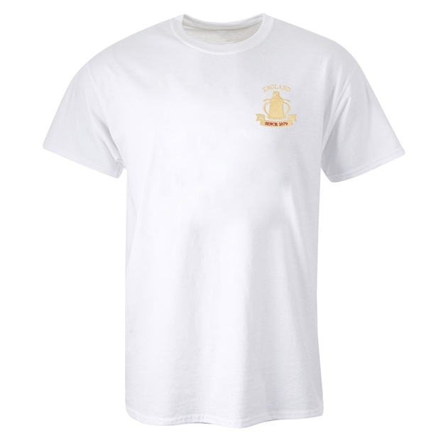 England Mens Calcutta 1879 Classic T-Shirt White - Front View