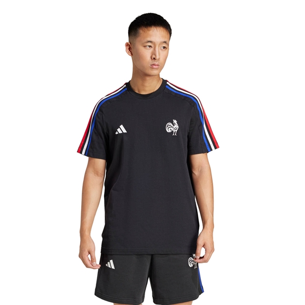 France Fan Wear Tee Black - Model Front