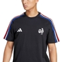 France Fan Wear Tee Black - Model Detail Front 