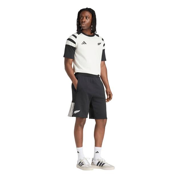 All Blacks Mens Leisurewear T-Shirt 26/27 Off White - Model Walking View
